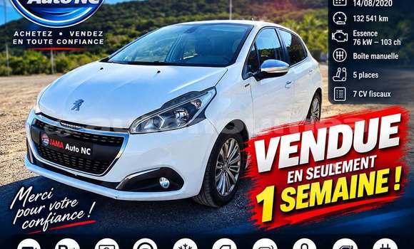 Acheter Occasion Voiture Peugeot 208 Blanc à Noumea, Sud
